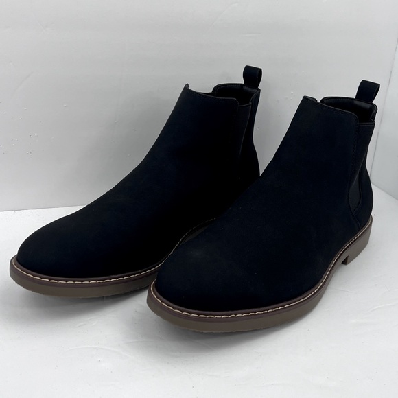 SONOMA GOODS FOR LIFE W/ORTHOLITE eco TECHNOLOGY, CHUKKA BOOTS, SIZE 13, BLACK - Picture 3 of 11